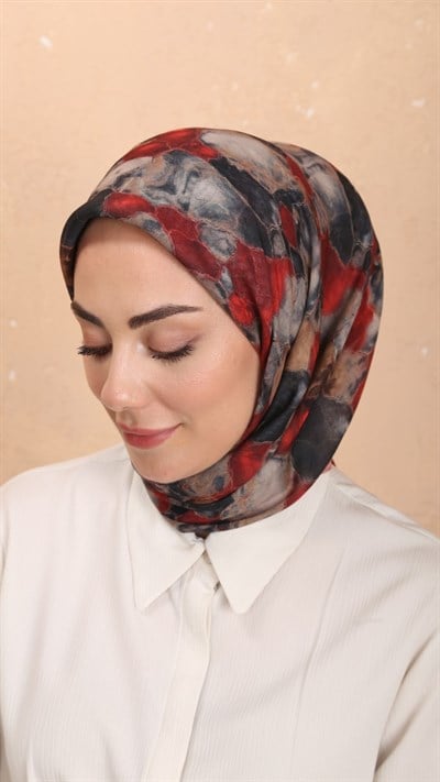 Locella Soft Pamuk Eşarp Kırmızı