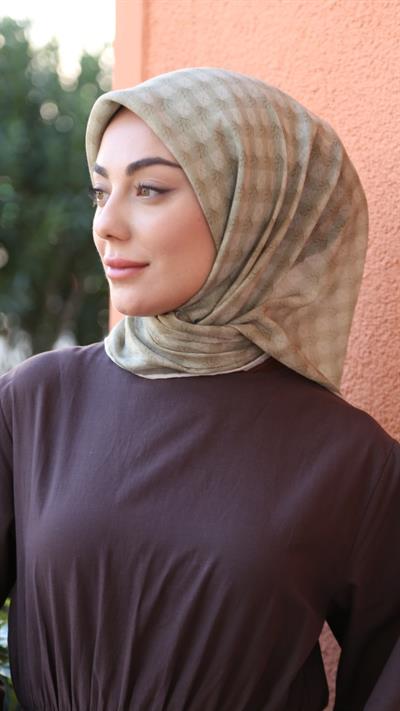 Locella Soft Pamuk Eşarp Soft Yeşil-3