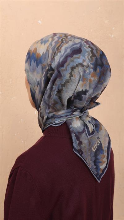 Locella Soft Pamuk Eşarp Lacivert