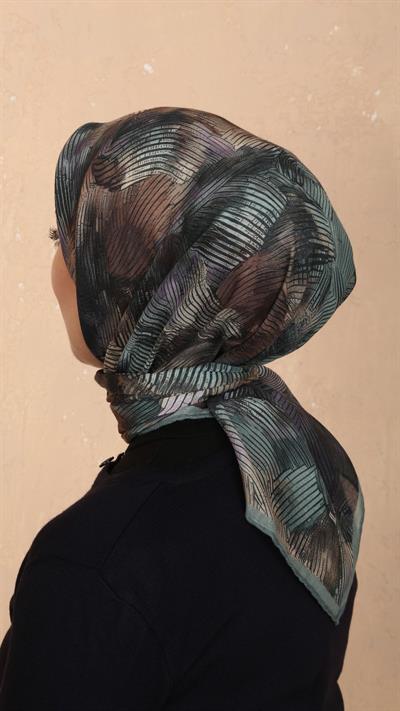 Locella Soft Pamuk Eşarp Mint-9