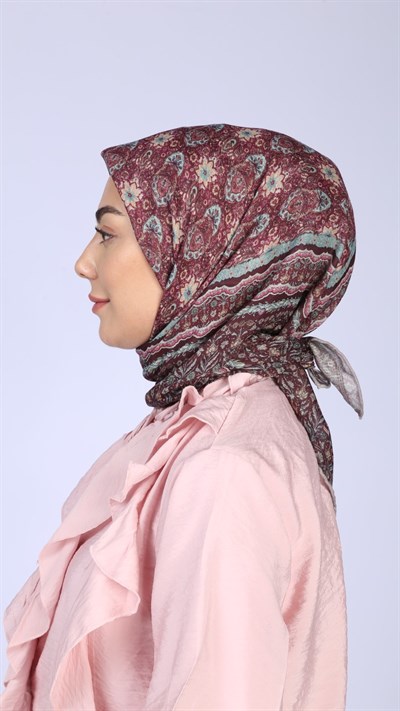 Locella Soft Pamuk Eşarp Vişne
