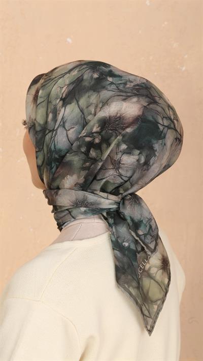 Locella Soft Pamuk Eşarp Yeşil