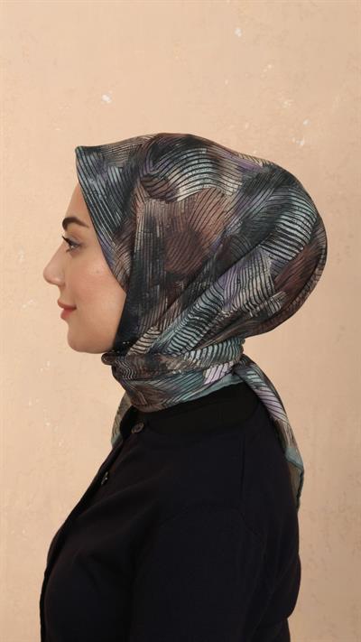 Locella Soft Pamuk Eşarp Mint-9