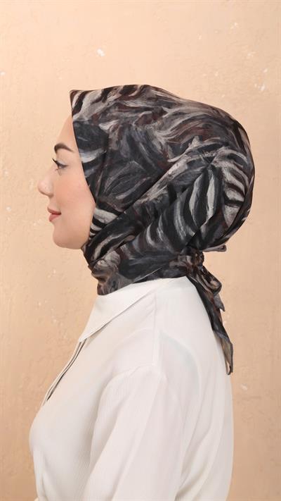 Locella Soft Pamuk Eşarp Siyah