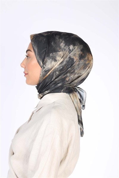 Locella Soft Pamuk Eşarp Gri