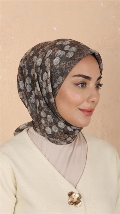 Locella Soft Pamuk Eşarp Haki-7