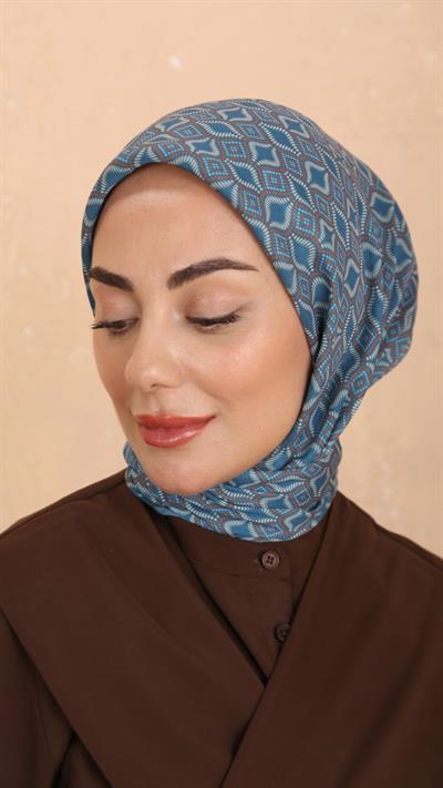 Locella Soft Pamuk Eşarp Deniz Mavi