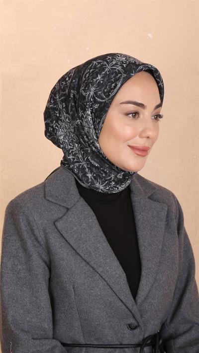 Locella Soft Pamuk Eşarp Siyah