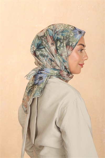 Locella Soft Pamuk Eşarp Yeşil