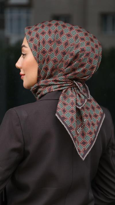 Locella Soft Pamuk Eşarp Çikolata Kahve
