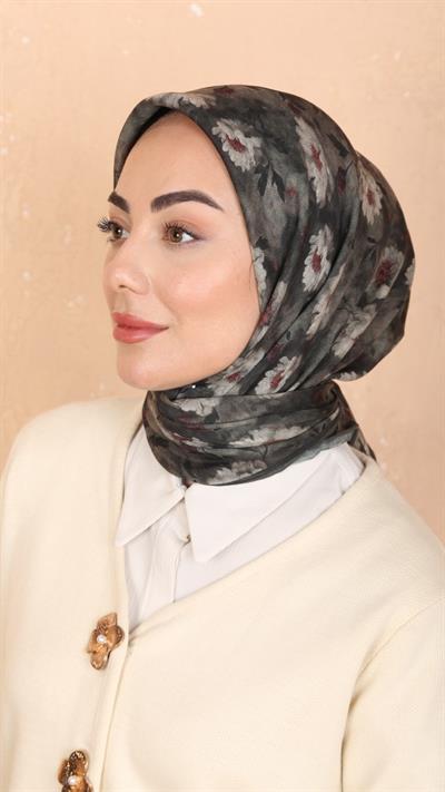 Locella Soft Pamuk Eşarp Haki