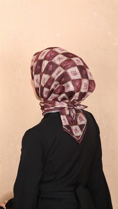 Locella Soft Pamuk Eşarp Vişne