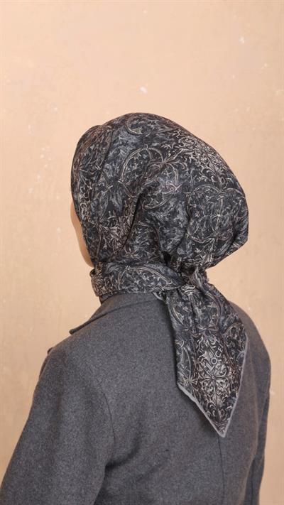 Locella Soft Pamuk Eşarp Gri