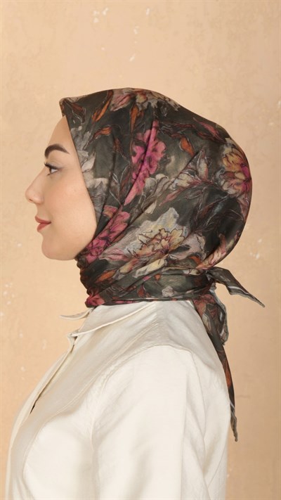 Locella Soft Pamuk Eşarp Haki