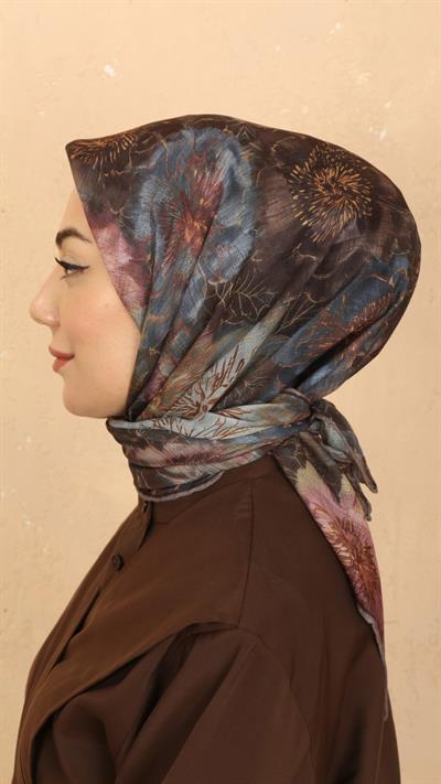 Locella Soft Pamuk Eşarp Kahve