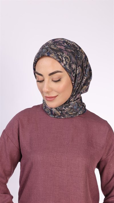 Locella Soft Pamuk Eşarp Lacivert
