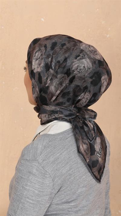 Locella Soft Pamuk Eşarp Koyu Gri