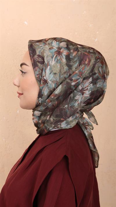 Locella Soft Pamuk Eşarp Yeşil