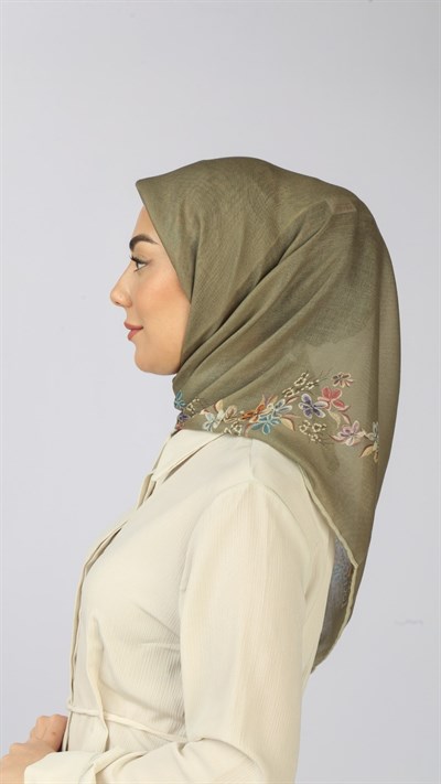 Locella Soft Pamuk Eşarp Açık Yeşil