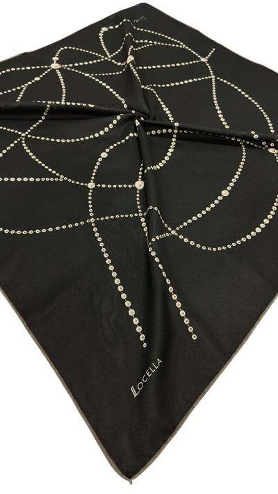 Locella Soft Pamuk Eşarp Siyah
