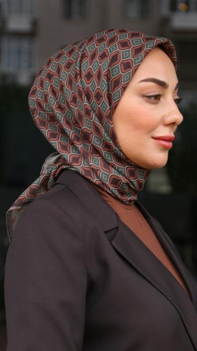 Locella Soft Pamuk Eşarp Çikolata Kahve