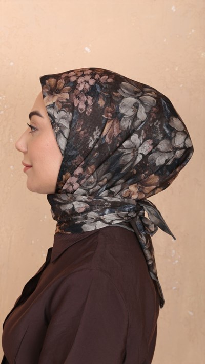 Locella Soft Pamuk Eşarp Kahve