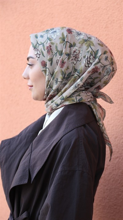 Locella Soft Pamuk Eşarp Bej