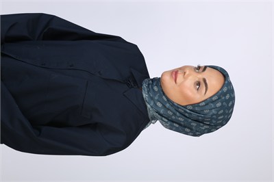 Locella Soft Pamuk Eşarp Petrol Mavisi