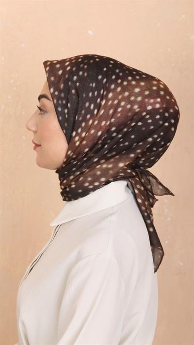 Locella Soft Pamuk Eşarp Ceylan Desen