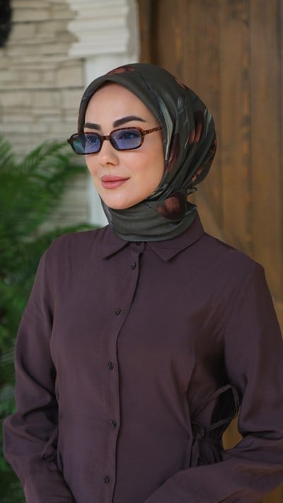 Locella Soft Pamuk Eşarp Yeşil