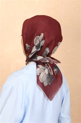 Locella Soft Pamuk Eşarp-Bordo