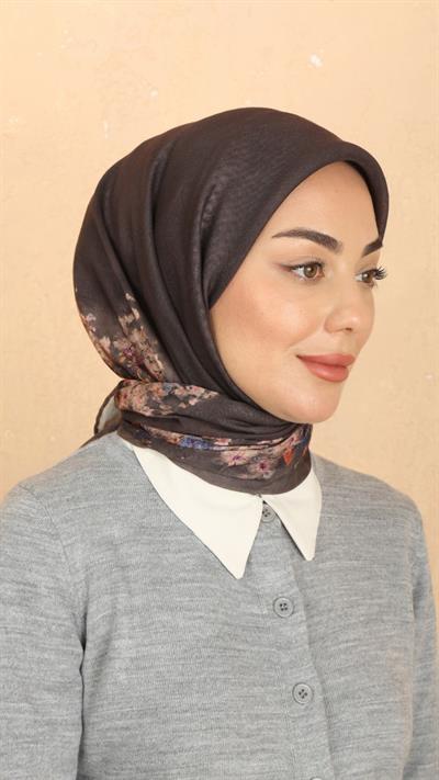 Locella Soft Pamuk Eşarp Kahve