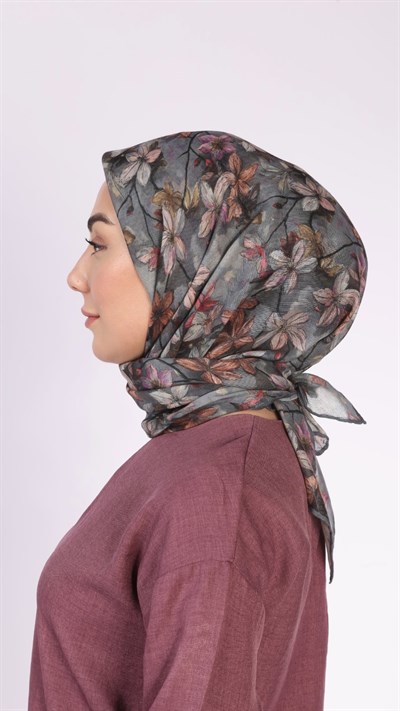 Locella Soft Pamuk Eşarp Gri