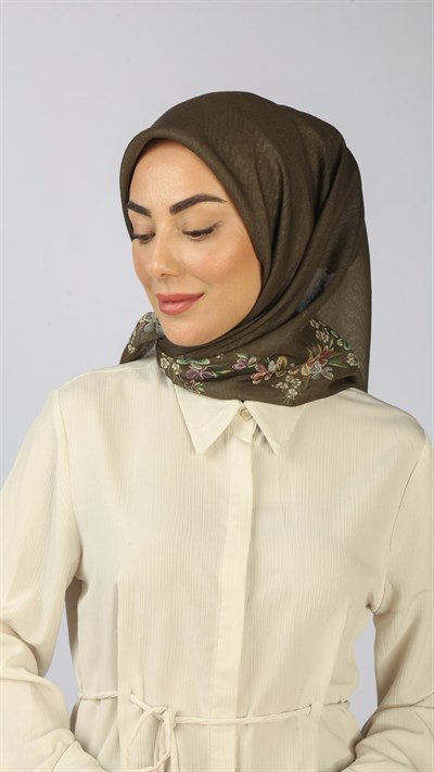 Locella Soft Pamuk Eşarp Yeşil