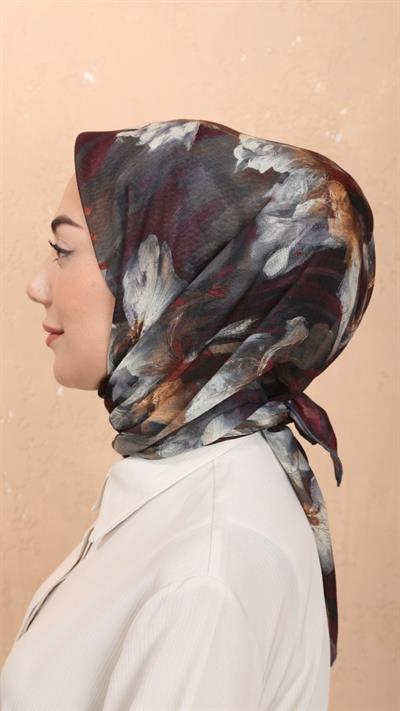 Locella Soft Pamuk Eşarp Mürdüm