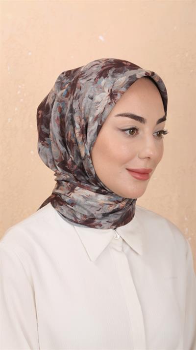 Locella Soft Pamuk Eşarp Gri