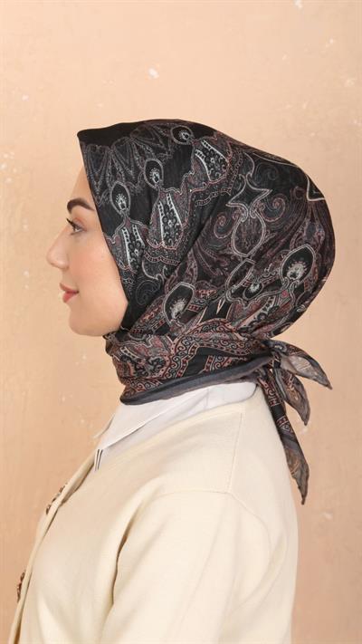 Locella Soft Pamuk Eşarp Siyah