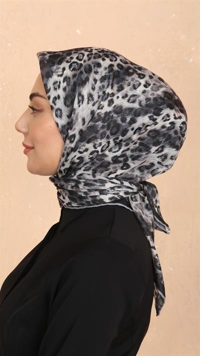 Locella Soft Pamuk Eşarp Siyah-3