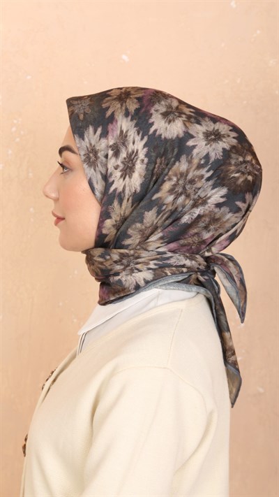 Locella Soft Pamuk Eşarp Gri