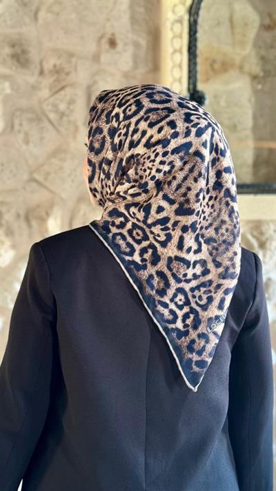 Locella Soft Pamuk Eşarp Lacivert