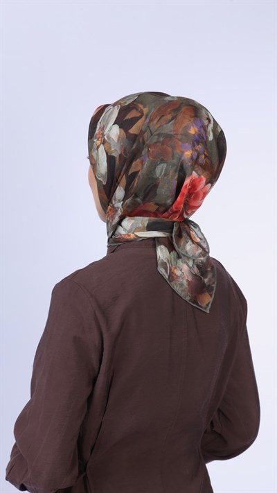 Locella Soft Pamuk Eşarp Haki