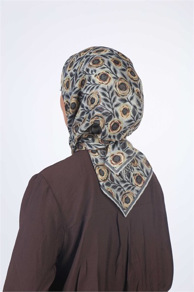 Locella Soft Pamuk Eşarp Gri