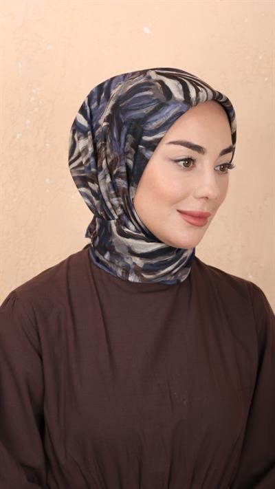 Locella Soft Pamuk Eşarp Lacivert