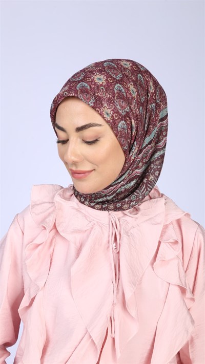 Locella Soft Pamuk Eşarp Vişne