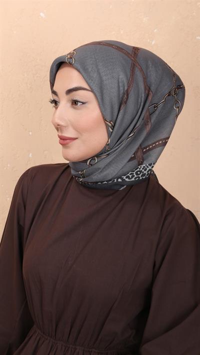 Locella Soft Pamuk Eşarp Açık Gri