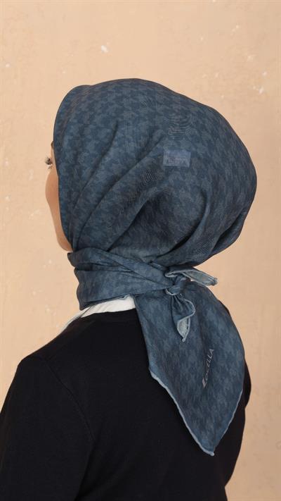Locella Soft Pamuk Eşarp Deniz Mavi