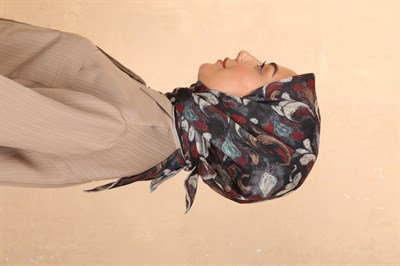 Locella Soft Pamuk Eşarp Siyah Kırmızı