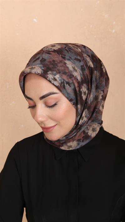 Locella Soft Pamuk Eşarp Kahve