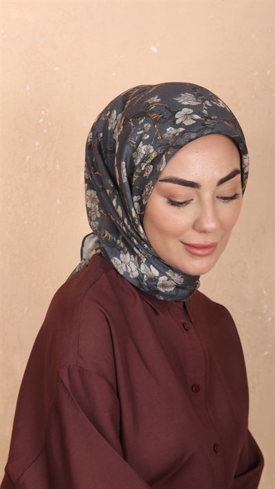 Locella Soft Pamuk Eşarp Gri