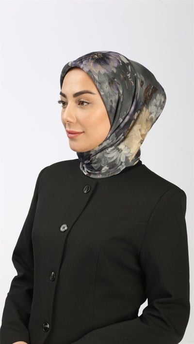 Locella Soft Pamuk Eşarp Gri